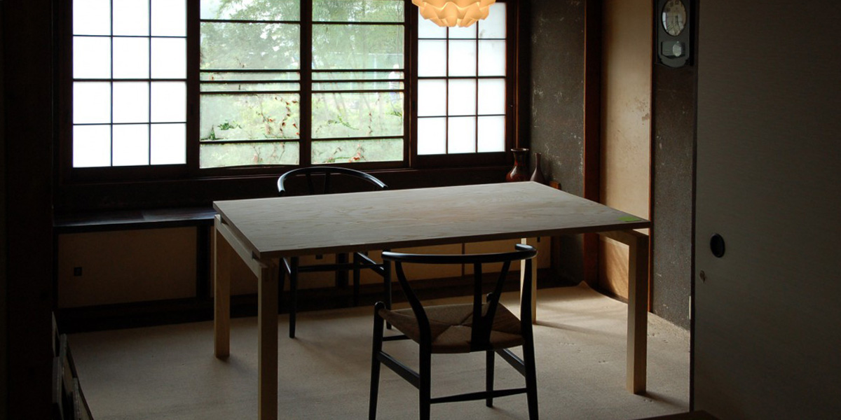 酒津の古民家で北欧家具