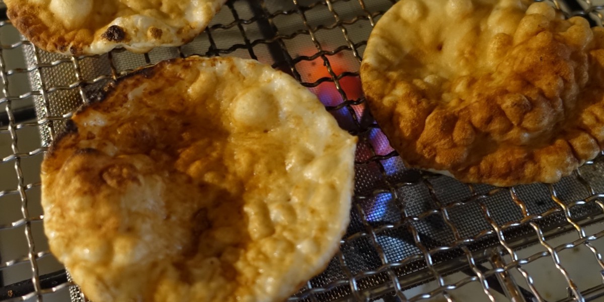 自分で焼く手焼きせんべい
