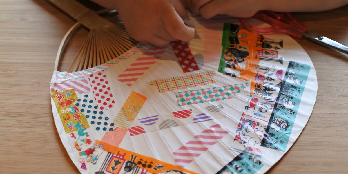 団扇づくり体験をしてみました