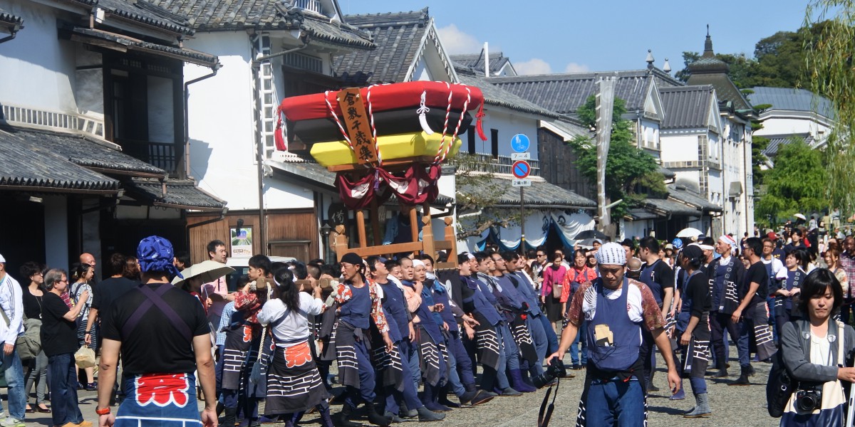 倉敷の屏風祭