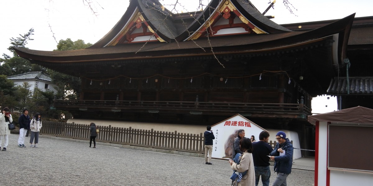 吉備津神社で初詣